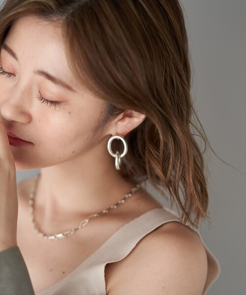 RIVE DROITE(リヴドロワ)の「《予約》【PHILIPPE AUDIBERT】サークルピアス(ピアス(両耳用)・レディース・シルバー・F)」の1枚目の写真