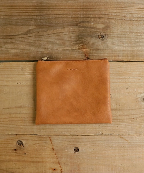 レザー風ポーチ HERZ 巾着風ポーチ レザー HERZ 巾着風ポーチ レザー