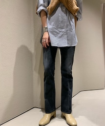 SHENERY（シーナリー）の「センタープレスデニムパンツ（BLACK）（デニムパンツ・レディース）」