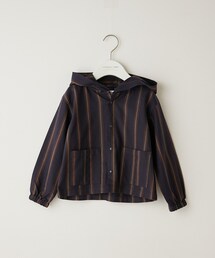 CIAOPANIC TYPY（チャオパニックティピー）の「【KIDS】OSORO TDPオックス ストライプフードシャツ（シャツ/ブラウス・キッズ）」
