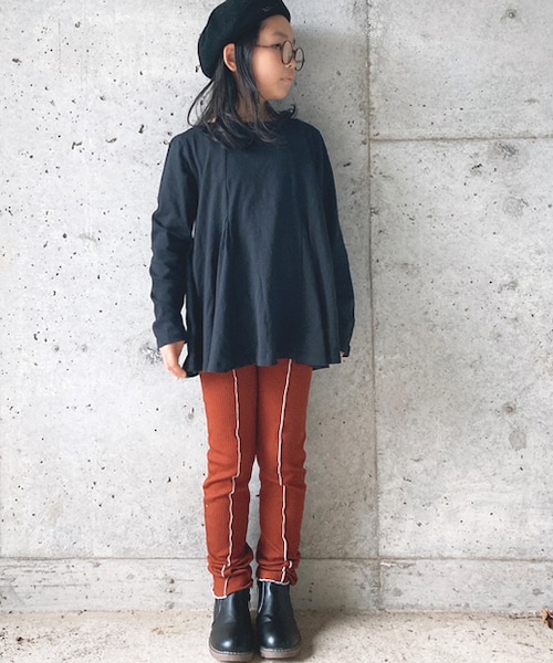 CIAOPANIC TYPY（チャオパニックティピー）の「【KIDS】WEB限定/リブメロウレギンス（その他パンツ・キッズ・ピンク/ブラウン/チャコールグレー/トープ・S/M/L/XL/XXL）」の3枚目の写真