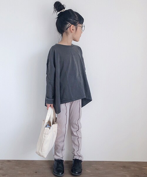 CIAOPANIC TYPY（チャオパニックティピー）の「【KIDS】WEB限定/リブメロウレギンス（その他パンツ・キッズ・ピンク/ブラウン/チャコールグレー/トープ・S/M/L/XL/XXL）」の2枚目の写真