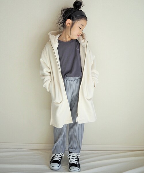 Ciaopanic Typy チャオパニックティピー チャオパニックティピー の Kids Web限定 あったか刺しゅう裏毛ロングパーカー その他 ベビー用品 Wear