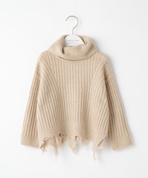 CIAOPANIC TYPY（チャオパニックティピー）の「【KIDS】OSOROダメージニットプルオーバー（ニット/セーター・キッズ）」