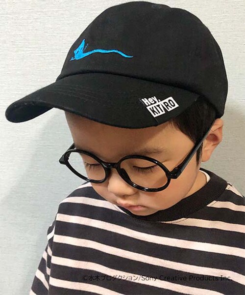 CIAOPANIC TYPY（チャオパニックティピー）の「【Hey,KITARO×CIAOPANIC TYPY】ツイルワンポイントキャップ（ハット・キッズ・ベージュ/ベージュその他1/ブラック/ブラックその他1・F）」の2枚目の写真