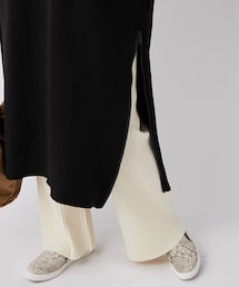 un dix cors | 【リラックス感のある履き心地・手洗い可】ニットストレートパンツ(その他パンツ)