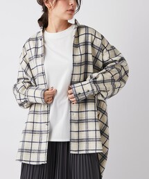 un dix cors（アンディコール）の「【羽織るだけでこなれ感が出る】起毛チェックルーズシャツ（シャツ/ブラウス）」