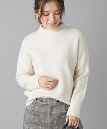 un dix cors（アンディコール）の「【《女性らしい柔らかな風合い》手洗い可】ヤク混ハイネックニット（ニット/セーター）」