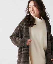 un dix cors（アンディコール）の「【《カーディガン感覚で着れる》手洗い可】チェックAエアリートッパーコート（その他アウター）」