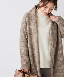 un dix cors（アンディコール）の「【《カーディガン感覚で着れる》手洗い可】チェックBエアリートッパーコート（その他アウター）」