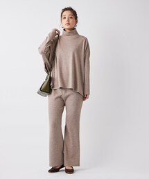 un dix cors | 【《リラクシーながらも洗練された印象》手洗い可】畦起毛ニットアップ(ワンピース)