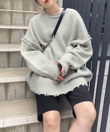 WHO'S WHO gallery | ダメージマルチウェイニット(ニット/セーター)