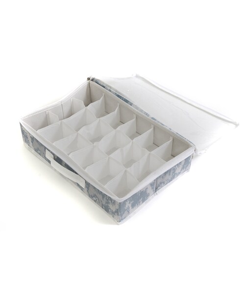 3coins スリーコインズ 3coins の Web 大型店舗限定カラー 透明フタ付き18小分けbox 収納グッズ Wear