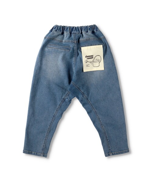 BRANSHES(ブランシェス)の「ガーデナーテーパードデニムパンツ(デニムパンツ・キッズ・ブルー/ネイビーブルー・90cm~150cm)」の1枚目の写真