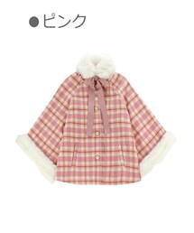 Bobon21 | ウール混Sweetガーリーポンチョコート-全３色-(ポンチョ)