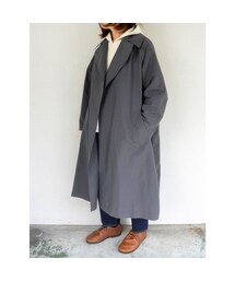 STORES.jp（ストアーズドットジェーピー）の「DIARIES スタナータッサー 撥水トレンチコート チャコール（トレンチコート・レディース）」