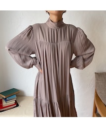 no brand | 《予約販売》silky lady long ops/2colors_nd0086(ワンピース)