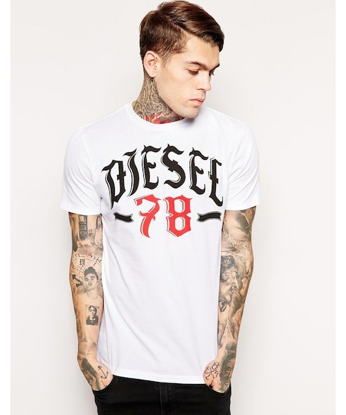 DIESEL（ディーゼル）の「Diesel T-Shirt T-Lonad Logo 78 Print