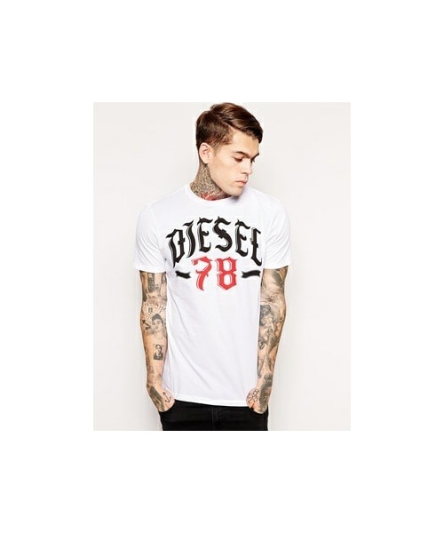 DIESEL（ディーゼル）の「Diesel T-Shirt T-Lonad Logo 78 Print