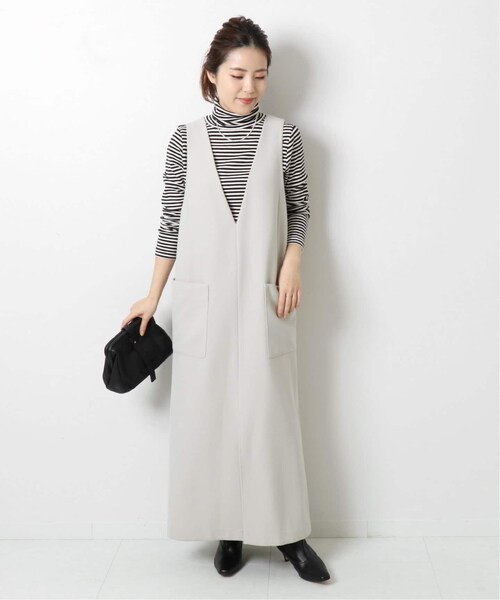 Spick & Span（スピックアンドスパン）の「テレコボーダータートルプルオーバー◆（トップス・ブラック/フリー/在庫あり）」の21枚目の写真