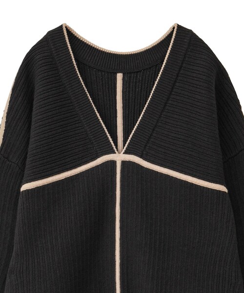 CLANE（クラネ）の「ダブルフェイスラインニット（）」 - WEAR