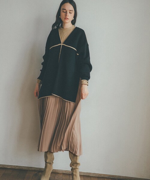 CLANE（クラネ）の「ダブルフェイスラインニット（）」 - WEAR