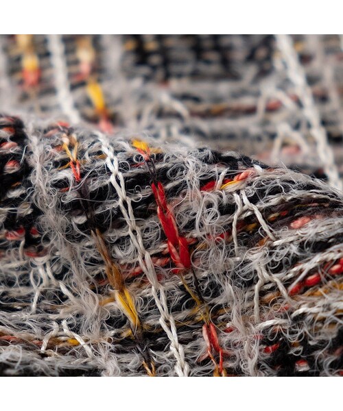 Iroquois（イロコイ）の「Iroquois 7G TUCK-KNITTING CHECK KNIT(BLACK)（ニット/セーター・メンズ・その他）」の9枚目の写真