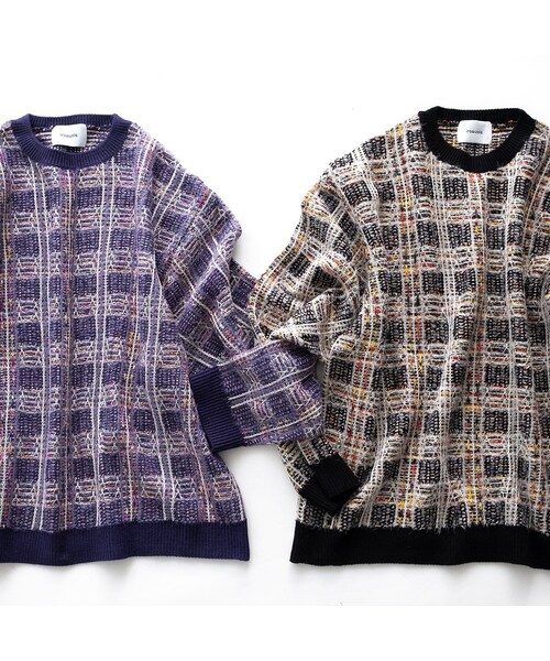 Iroquoisイロコイ knit サイズ2 Iroquois（イロコイ） ロゴデザインニット（ニット/セーター