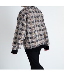 トップス Iroquois 12GG TUCK KNIT BL Iroquois 12GG TUCK KNIT BL