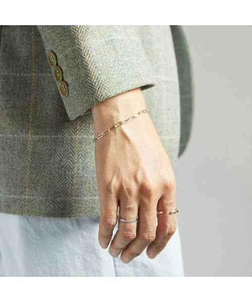 【HANNA543】B10 ブレスレット Sliver Bracelet ★韓国の人気★ シルバー（銀色）系 HANNA543(ハンナ543) ブレスレット