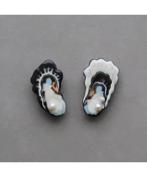 アリエクロマ oyster brooch with pearl 新品未使用