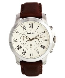 FOSSIL | Fossil Grant Brown Leather Strap Chronograph Watch FS4735(アナログ腕時計)