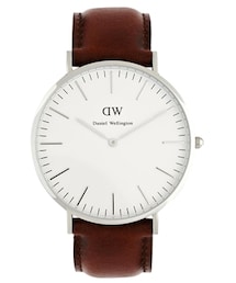 Daniel Wellington | Daniel Wellington St Andrews Silver Brown Leather Strap Watch(アナログ腕時計)