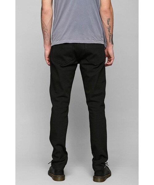 TRIPP nyc（トリップニューヨークシティ）の「Tripp NYC Knee Zip Black Skinny Jean（デニムパンツ・メンズ・BLACK・36/28/32/30/38/34）」の2枚目の写真