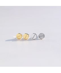ノーブランド ピアス 両耳 no brand（ノーブランド）の「両耳用（2個セット） ブラック