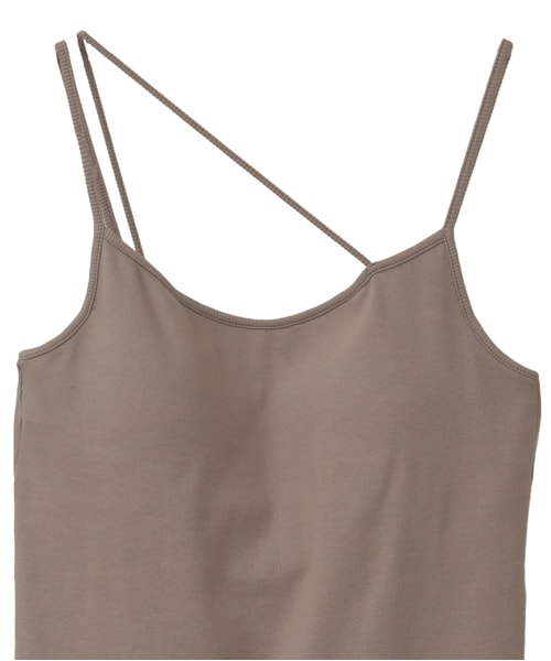 CLANE（クラネ）の「CLANE クラネ “SLANT STRAP CAMI TOPS” スラント  