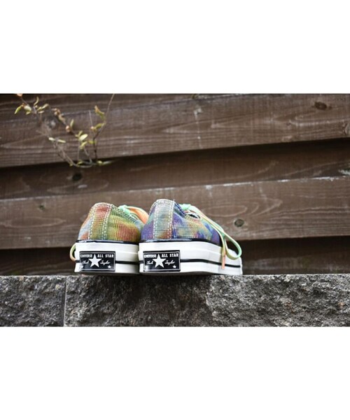 CONVERSE(コンバース)の「CONVERSE コンバース CT70 Tie Dye Plaid タイダイ染め ローカットスニーカー SUNDRESS / BLUE IRIS(スニーカー・メンズ・その他)」の7枚目の写真