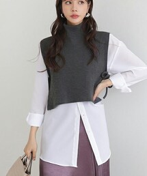 DHOLIC | ハイネックリボンベスト(ベスト)