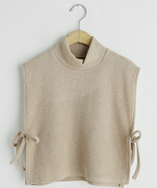 DHOLIC（ディーホリック）の「ハイネックリボンベスト（ベスト・レディース・グレー/グリーン/ブラック/ベージュ・ONESIZE）」の3枚目の写真