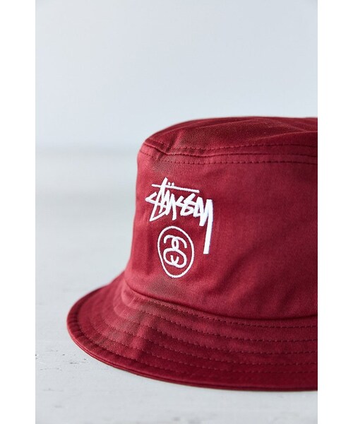 STUSSY（ステューシー）の「Stussy Stock Lock Bucket Hat（帽子・MAROON/BLACK/WHITE/OLIVE・S/M/L/XL）」の6枚目の写真