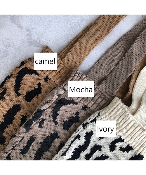 copine（コピン）の「コーディネートのアクセント！レオパード柄ニットトートバッグ(3color)【クリックポスト対象商品】（トートバッグ・レディース・その他）」の14枚目の写真