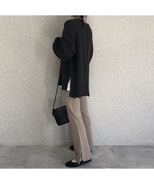 copine（コピン）の「ダメージ加工デザイン♪ざっくりシンプルゆるニット(3color)（ニット/セーター・レディース・その他）」の12枚目の写真