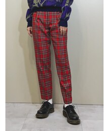 USED | Royal tartan check tapered pants-1553-12 (その他パンツ)