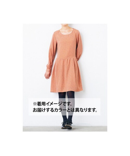 haco!(ハコ)の「NUSY 9ガールズコラボ 星空プリントワンピース:ネイビー(ワンピース・レディース・Various・S /M /L /LL/MT)」の2枚目の写真