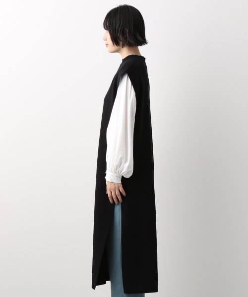 PAGEBOY（ページボーイ）の「【WEB先行予約】ニットロングベスト（ワンピース/ドレス・レディース・ブラック/グレー・F）」の8枚目の写真