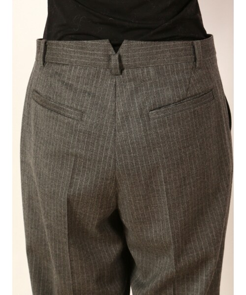 Abahouse Devinette（ドゥヴィネット）の「ピンストライプゆるテーパードパンツ（パンツ・レディース・gray/navy・1/2）」の8枚目の写真