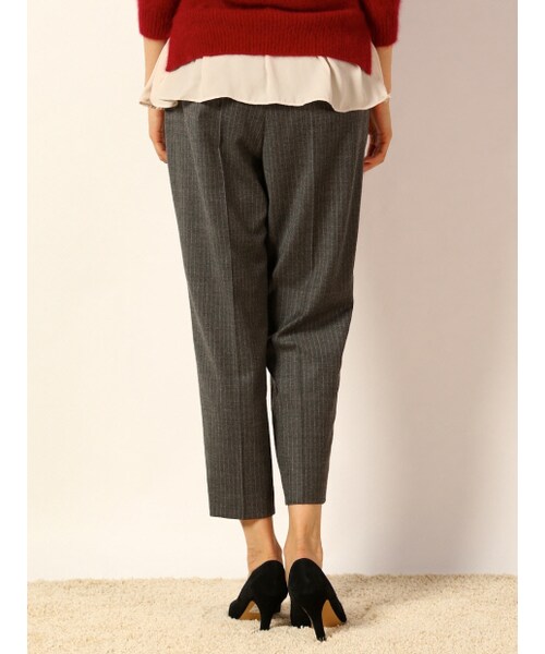 Abahouse Devinette（ドゥヴィネット）の「ピンストライプゆるテーパードパンツ（パンツ・レディース・gray/navy・1/2）」の5枚目の写真