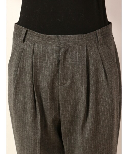 Abahouse Devinette（ドゥヴィネット）の「ピンストライプゆるテーパードパンツ（パンツ・レディース・gray/navy・1/2）」の6枚目の写真