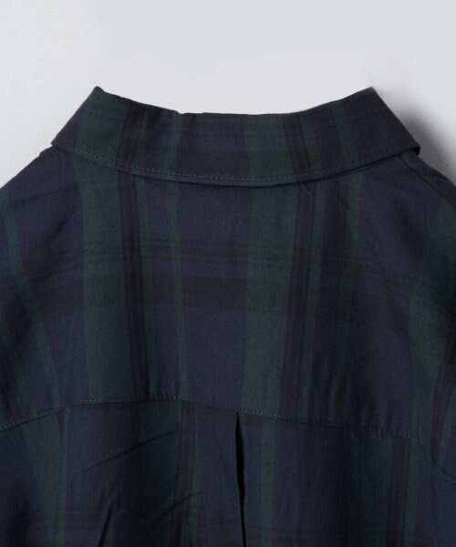 JEANASIS(ジーナシス)の「レーヨンチェックシャツワンピース(ワンピース/ドレス・レディース・グリーンチェック/ネイビーチャック・FREE)」の9枚目の写真