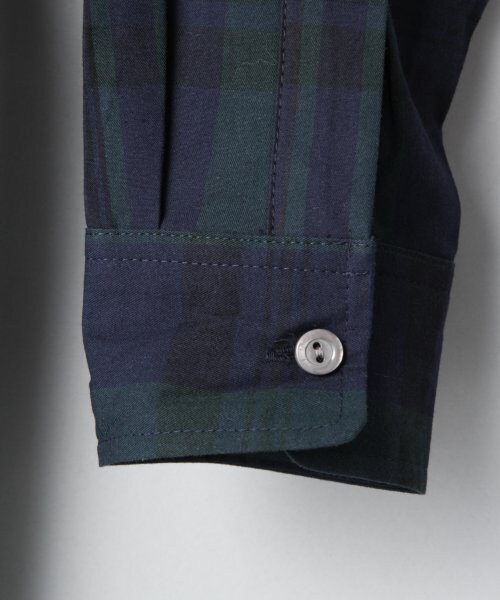 JEANASIS(ジーナシス)の「レーヨンチェックシャツワンピース(ワンピース/ドレス・レディース・グリーンチェック/ネイビーチャック・FREE)」の6枚目の写真